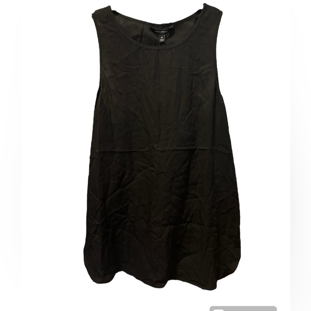 Banana Republic silky, Black Racerback Tank Top